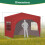 Birchtree (Red) Birchtree Waterproof Pop Up Garden Gazebo - 3 x 3m 5