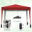 Birchtree (Red) Birchtree Waterproof Pop Up Garden Gazebo - 3 x 3m 7