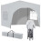 Birchtree (White) Birchtree Waterproof Pop Up Garden Gazebo - 3 x 3m 4