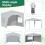 Birchtree (White) Birchtree Waterproof Pop Up Garden Gazebo - 3 x 3m 8