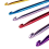 12Pcs Metal Handle Crochet Hook Knitting Needles Set (2mm-8mm) 7