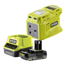 Ryobi 18V ONE+ Cordless Battery Inverter Kit (1 x 2.0Ah)