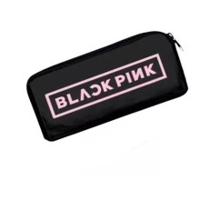 (Pencil Case)Schwarzpink Lunch Tasche Nylon Stift Studenten Isolierte Tragbare Outdoor Tasche Schule