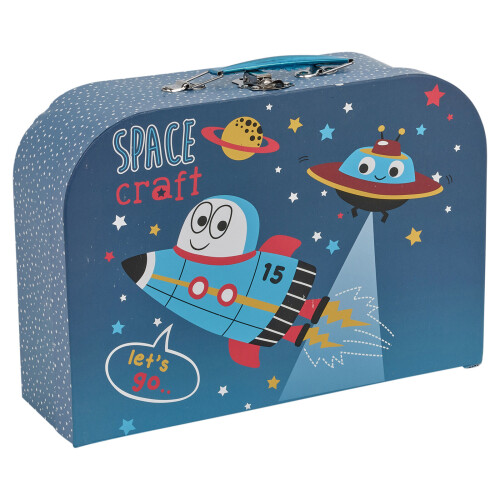 URBN Living 3Pc Childrens Kids Space Theme Print Mini Suitcase 1