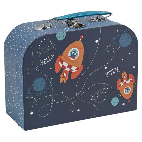 URBN Living 3Pc Childrens Kids Space Theme Print Mini Suitcase 2