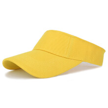 (yellow, One Size) Sun Hat Summer Tennis Cap Sun Visor Hat Sunscreen Outdoor Sports Baseball Topless Tennis Duck Tongue Cap Shade Hollow Top Hat