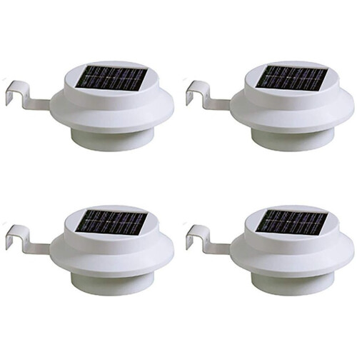 4PCS Solar Gutter Fence Lights