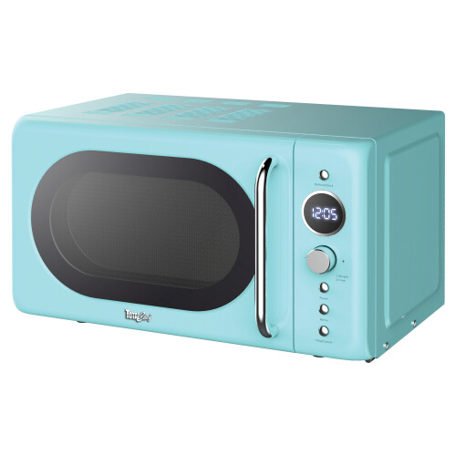 Koolatron Retro Microwave Oven, 20L 700W, 8 Pre-set Modes, Blue