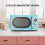 Koolatron Retro Microwave Oven, 20L 700W, 8 Pre-set Modes, Blue 4