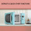 Koolatron Retro Microwave Oven, 20L 700W, 8 Pre-set Modes, Blue 6