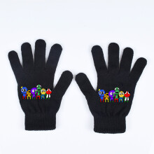 (SitInRows)Roblox Rainbow Friends warme gestrickte All-Finger-Handschuhe Winterhandschuhe Unisex Geschenk