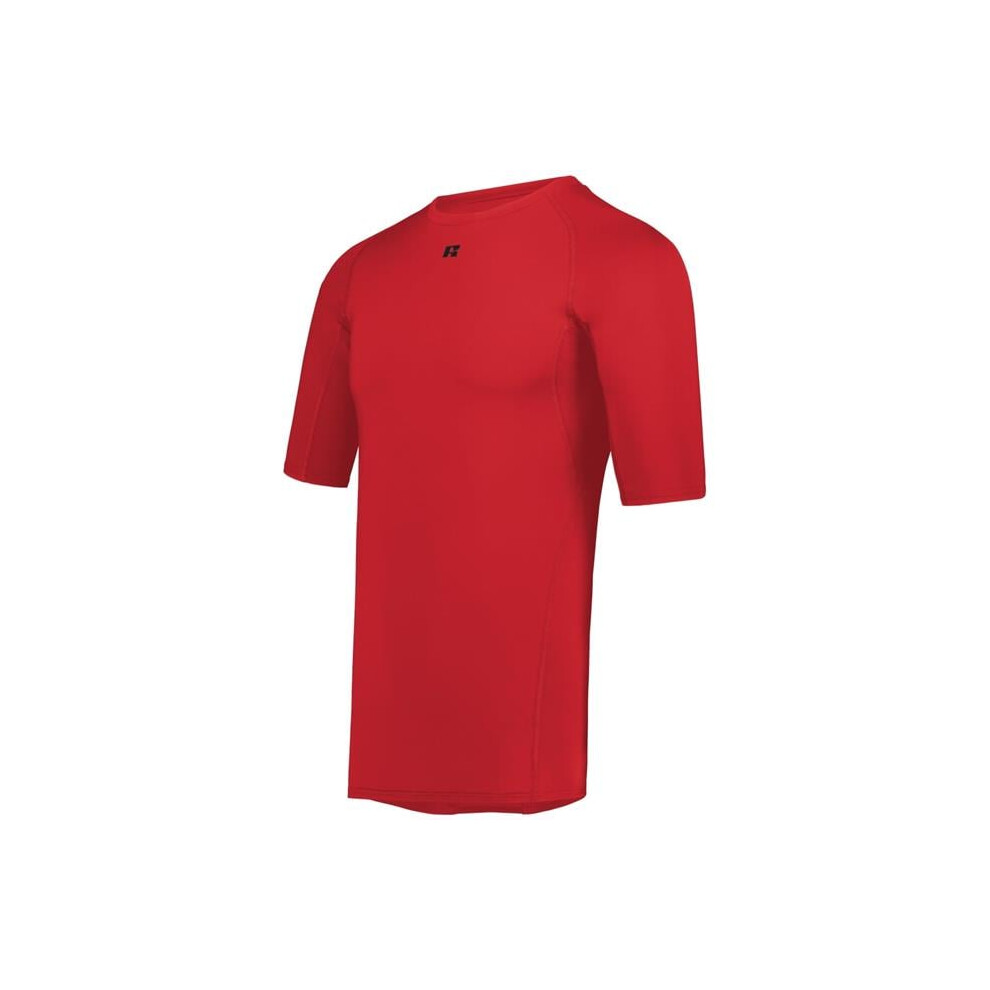 Russell R21cpm.trr.l Half Sleeve Compression T-Shirt, True - Large Red
