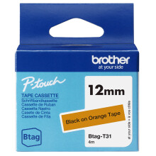 Brother BTAG-T31 - label tape - 1 cassette(s) - Roll (1.2 cm x 4 m)