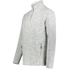 Holloway 223540.R12.3XL Alpine Sweater Fleece 0.25 Zip Pullover, Silver Heather - 3XL