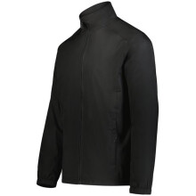 Holloway 223658.080.XL Youth SeriesX Full-Zip Jacket, Black - Extra Large