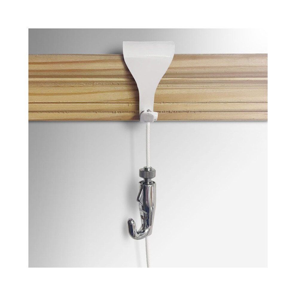 (1.5 Meter) White Moulding & Self Locking Captain Hook Kit 9503346621126