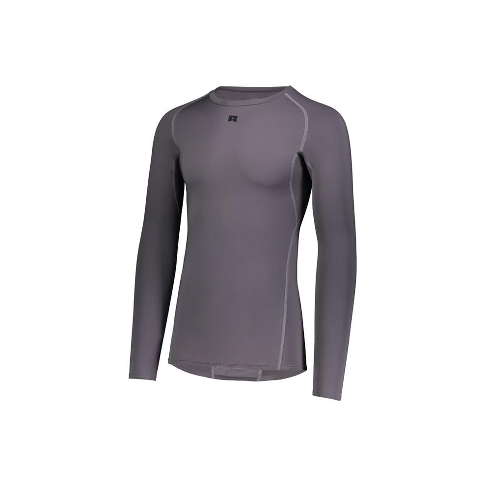 Russell R20cpm.shl.2xl Long Sleeve Compression T-Shirt, Stealth - 2XL