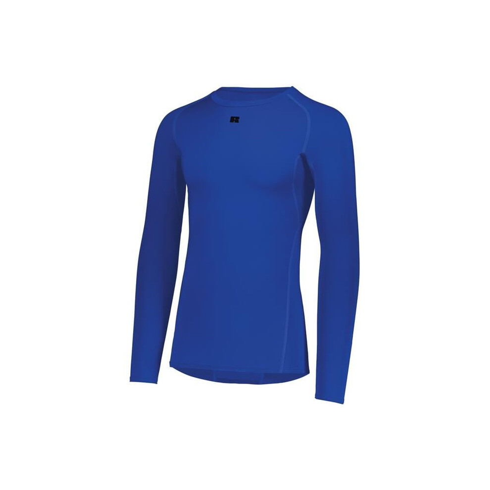 Russell R20cpm.roy.m Long Sleeve Compression T-Shirt, Royal - Medium