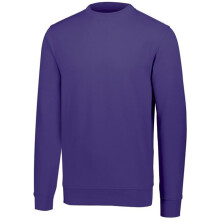 Augusta Sportswear 5416.050.XS 60 Percent Cotton & 40 Polyester Fleece Crewneck Sweatshirt, Purple - Extra Small