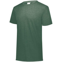 Augusta Sportswear 3066.V97.M Youth Tri-Blend T-Shirt, Dark Green Heather - Medium