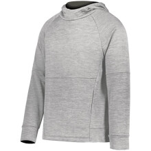 Holloway 223680.05W.S Youth All-Pro Performance Fleece Hoodie, Athletic Grey Heather & Iron - Small
