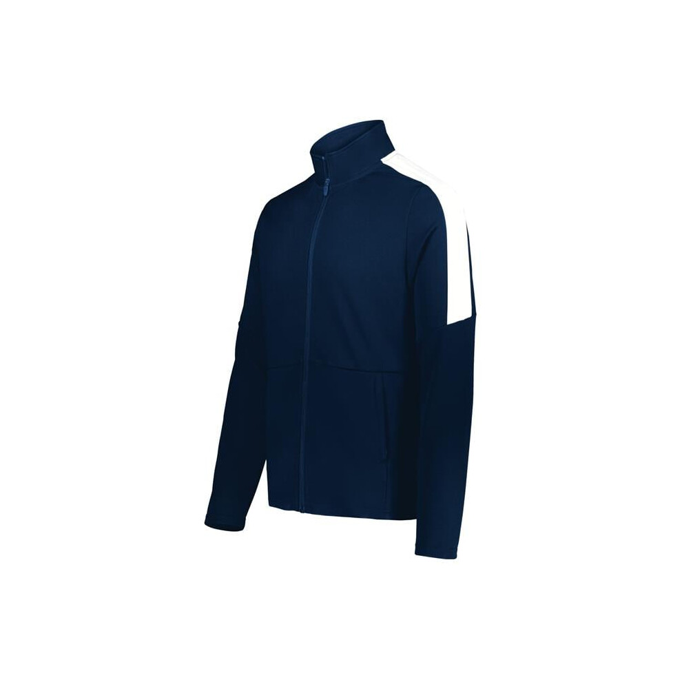 Holloway 223630.301.XL Youth Crosstown Jacket, Navy & White - Extra Large-image-OPC-PGGHDJN-NEW