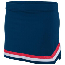 Augusta Sportswear 9146.518.XS Girls Pike Skirt, Navy, Red & White - Extra Small