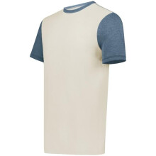 Augusta Sportswear 6877.44V.L Youth Gameday Vintage Ringer T-Shirt, Birch & Storm Heather - Large