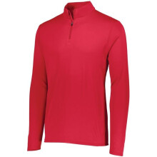 Augusta Sportswear 2786.040.S Youth Attain Wicking 0.25 Zip Pullover, Red - Small