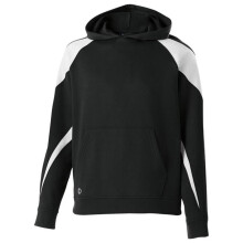 Holloway 229646.420.XL Youth Prospect Hoodie, Black & White - Extra Large