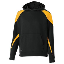 Holloway 229646.R16.S Youth Prospect Hoodie, Black & Light Gold - Small