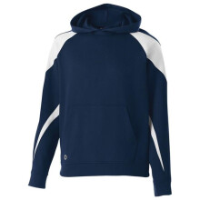 Holloway 229646.301.XL Youth Prospect Hoodie, Navy & White - Extra Large