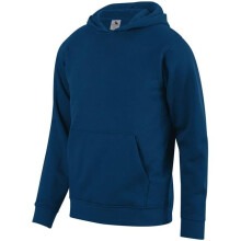 Augusta Sportswear 5415.065.S Youth 60 Percent Cotton & 40 Percent Polyester Fleece Hoodie, Navy - Small