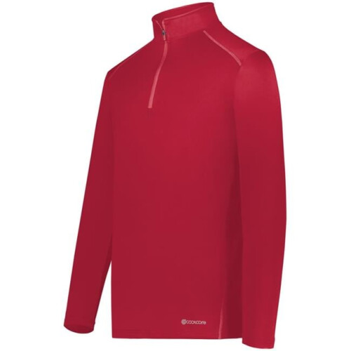 Holloway 222140.083.M 0.25 Zip Pullover, Scarlet - Medium