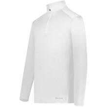 Holloway 222140.005.M 0.25 Zip Pullover, White - Medium