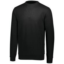 Augusta Sportswear 5416.080.S 60 Percent Cotton & 40 Polyester Fleece Crewneck Sweatshirt, Black - Small