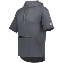 Russell R24TFM.SHL.3XL Legend Short Sleeve Tech Fleece Hoodie, Stealth - 3XL