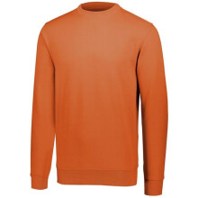 Augusta Sportswear 5416.029.XS 60 Percent Cotton & 40 Polyester Fleece Crewneck Sweatshirt, Orange - Extra Small