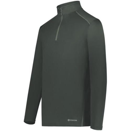 Holloway 222240.98D.M Youth 0.25 Zip Pullover, Iron - Medium