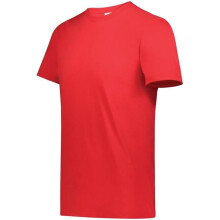 Augusta Sportswear 6951.085.M Youth All-Day Core Basic 50 Percent Cotton & 50 Percent Polyester T-Shirt, Cherry Red - Medium