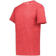 Augusta Sportswear 6960.V96.L Youth All-Day Core Basic Tri-Blend T-Shirt, Red Heather - Large