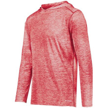 Holloway 222689.T20.M Youth Electrify Hoodie, Scarlet Heather - Medium