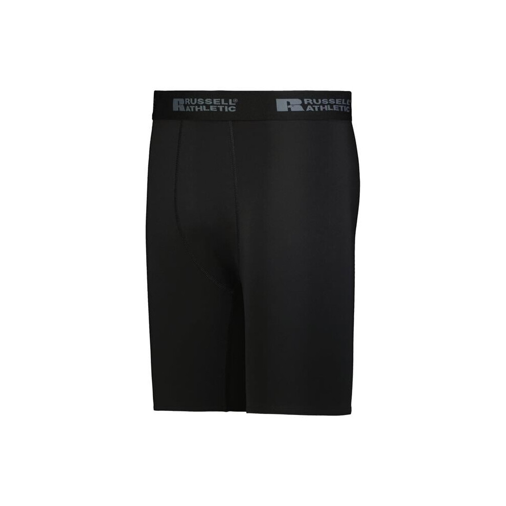 Russell R24cpm.blk.xl Compression Shorts, - Extra Large Black