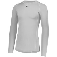 Russell R20CPM.GSV.2XL Long Sleeve Compression T-Shirt, Grid Iron Silver - 2XL
