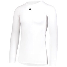 Russell R20CPM.WHI.M Long Sleeve Compression T-Shirt, White - Medium