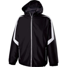 Holloway 229259.420.XL Youth Charger Jacket, Black & White - Extra Large