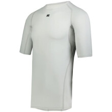 Russell R21CPM.GSV.2XL Half Sleeve Compression T-Shirt, Grid Iron Silver - 2XL