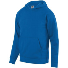 Augusta Sportswear 5415.060.M Youth 60 Percent Cotton & 40 Percent Polyester Fleece Hoodie, Royal - Medium
