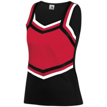 Augusta Sportswear 9141.527.L Girls Pike Shell, Black, Red & White - Large