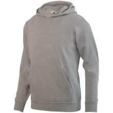 Augusta Sportswear 5415.017.M Youth 60 Percent Cotton & 40 Percent Polyester Fleece Hoodie, Charcoal Heather - Medium